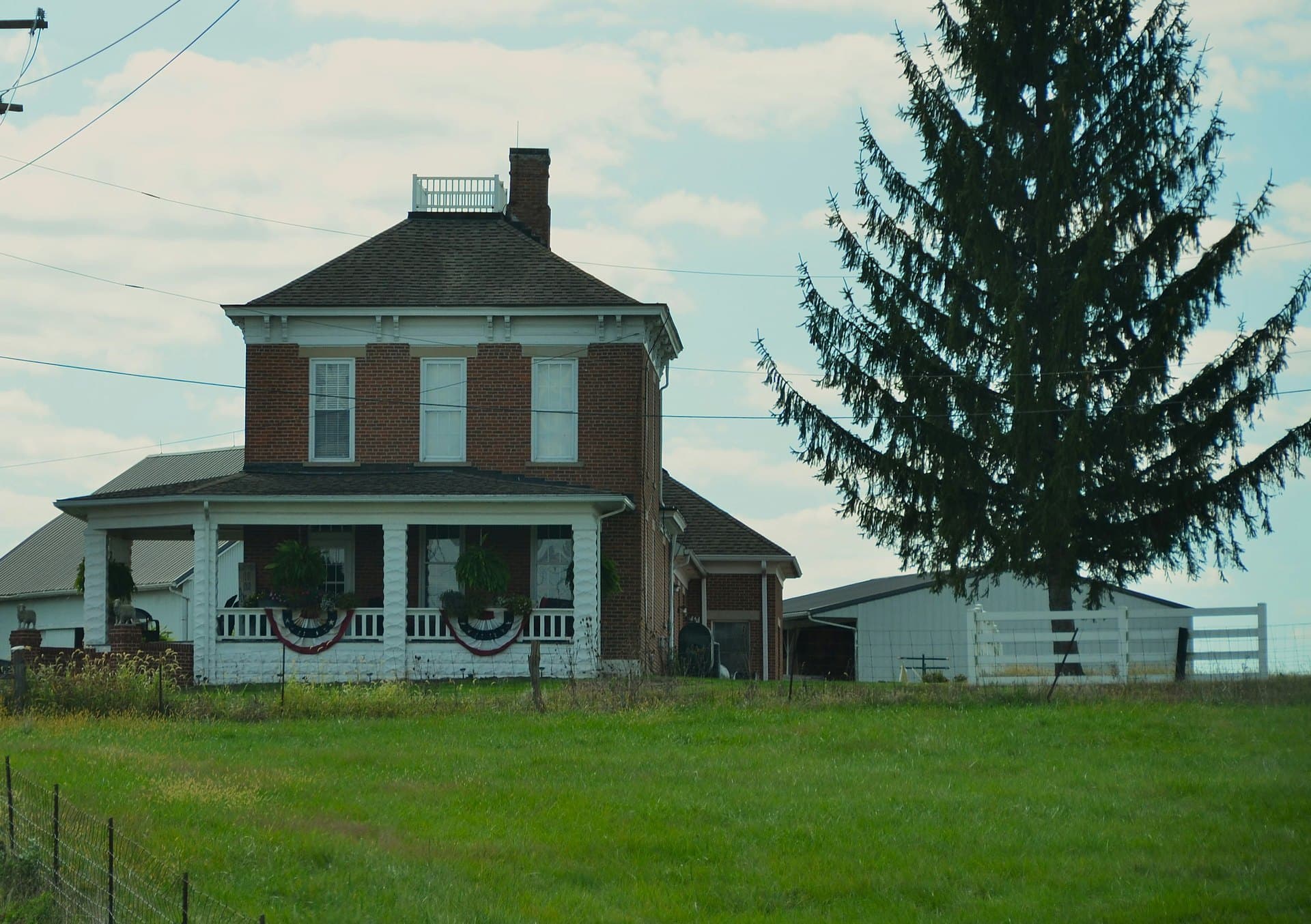 Brick home with a wraparound porch, St. Lawrence County home inspection